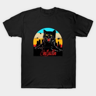 CatZilla over Tokyo T-Shirt